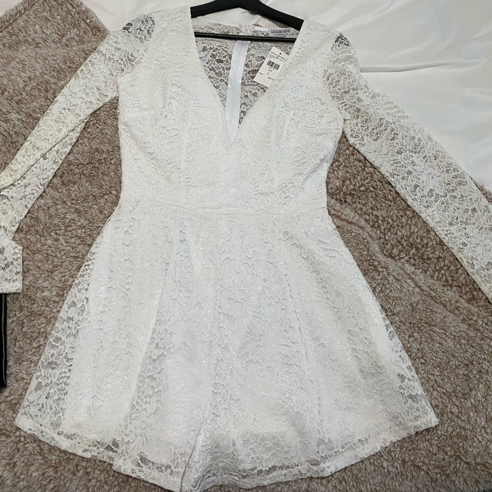 NWT White Fashion Nova Romper
